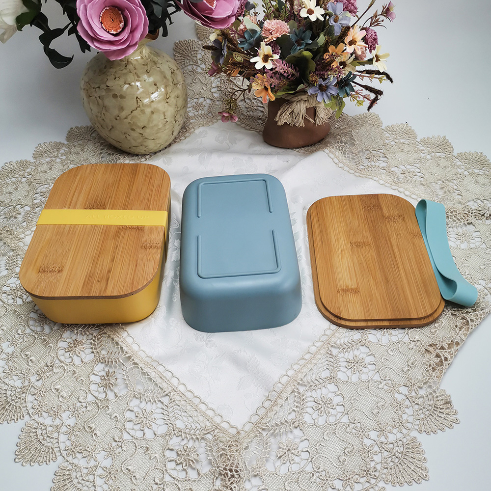 Tragbarer Büro-Lunchbox-Nahrungsmittelbehälter mit Stretch-Stoffband