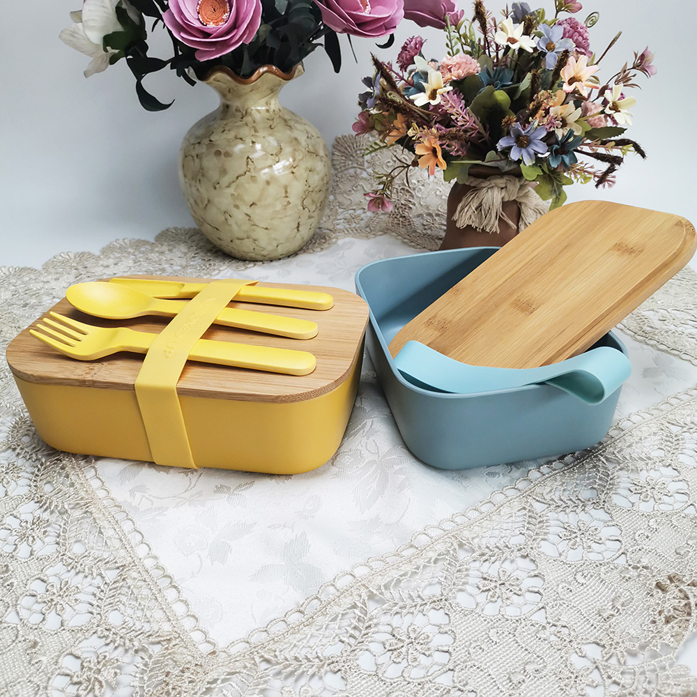 Tragbarer Büro-Lunchbox-Nahrungsmittelbehälter mit Stretch-Stoffband