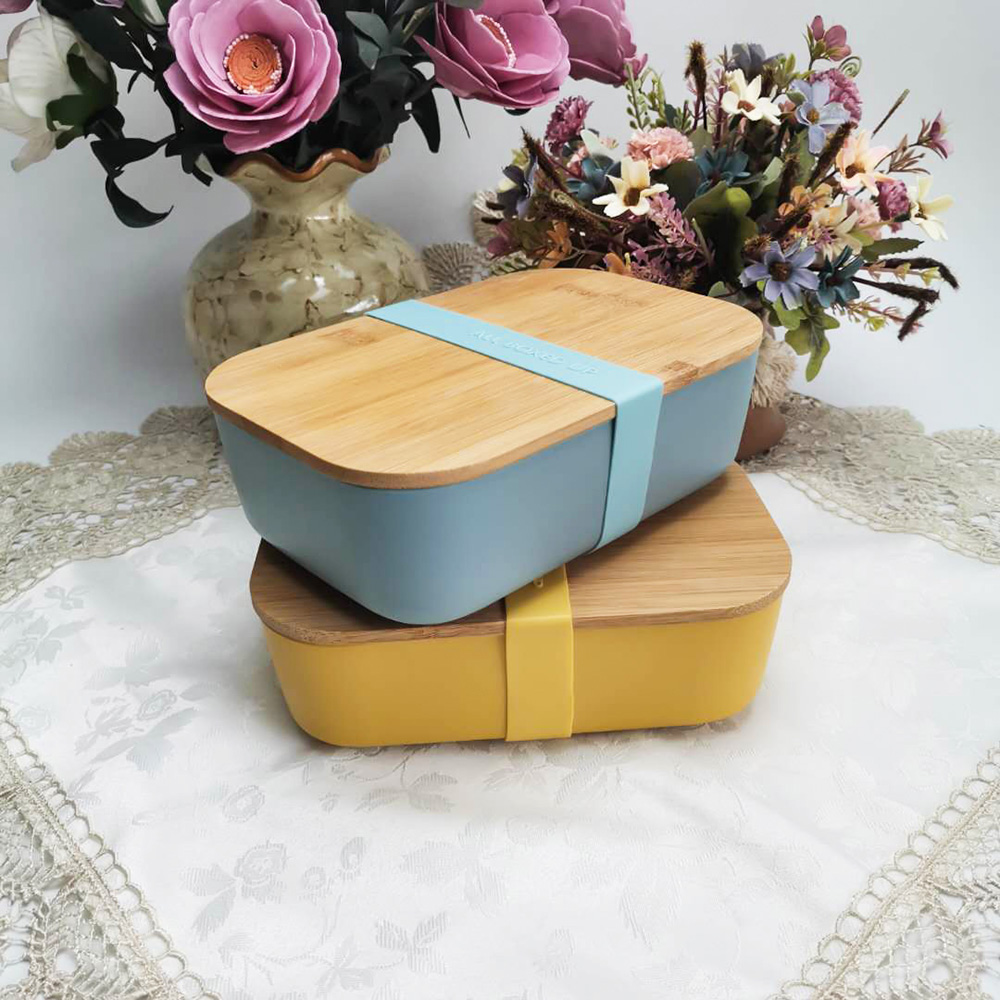 Tragbarer Büro-Lunchbox-Nahrungsmittelbehälter mit Stretch-Stoffband