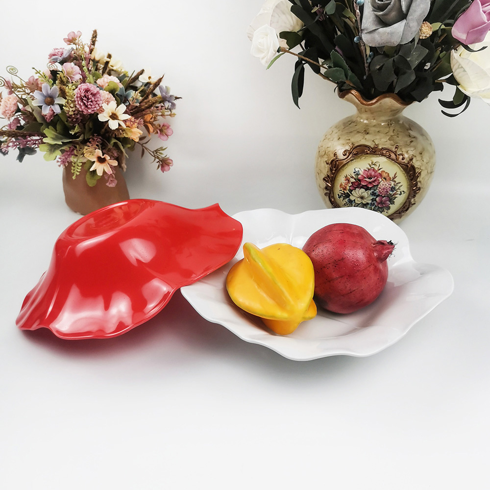 Umweltfreundliche kreative Lotusblatt-Western-Salat-Obstschale
