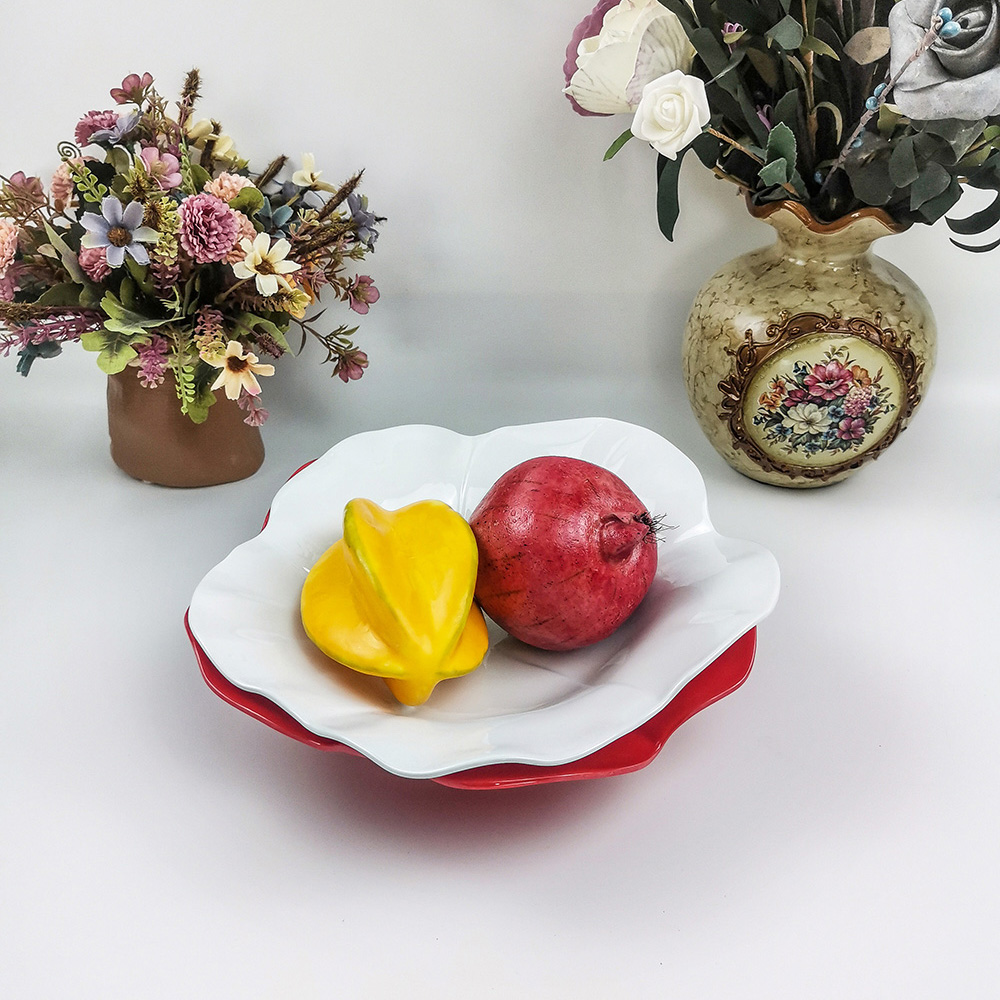 Umweltfreundliche kreative Lotusblatt-Western-Salat-Obstschale