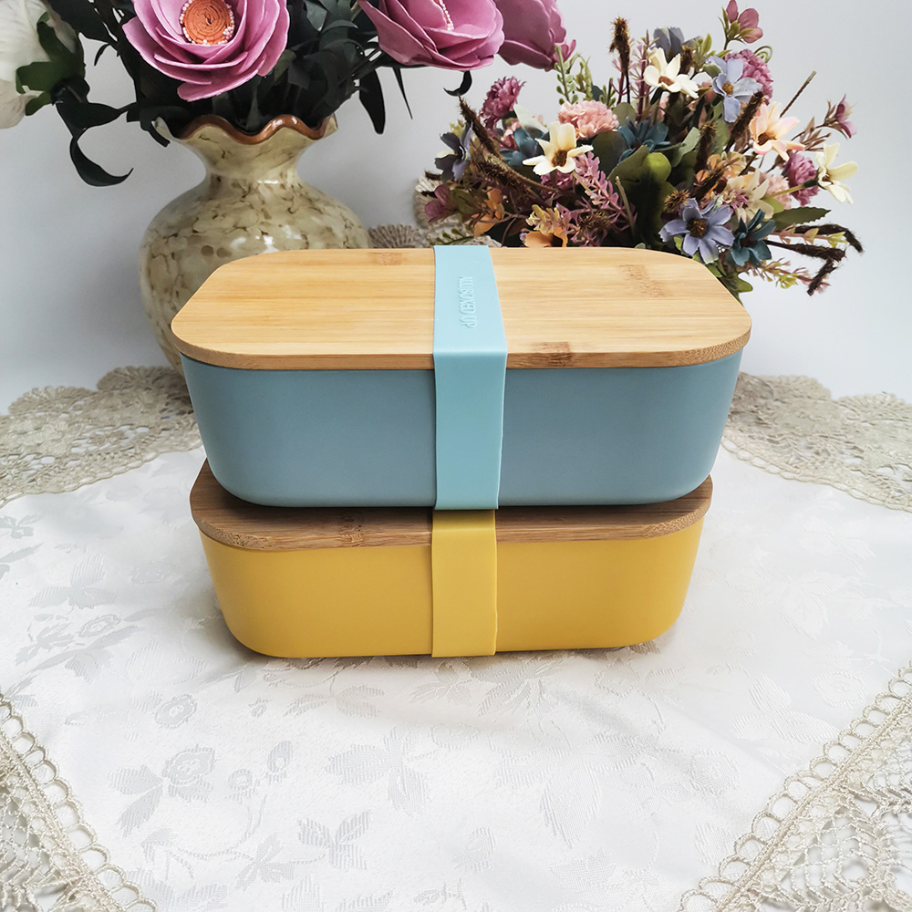 Tragbarer Büro-Lunchbox-Nahrungsmittelbehälter mit Stretch-Stoffband